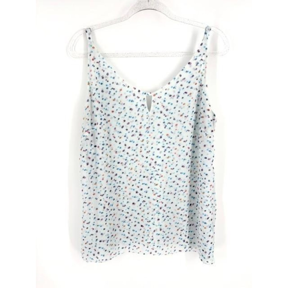 Cabi Confetti Cami Polka Dot Print V Neck Cami Top Adjustable Spaghetti Strap XL